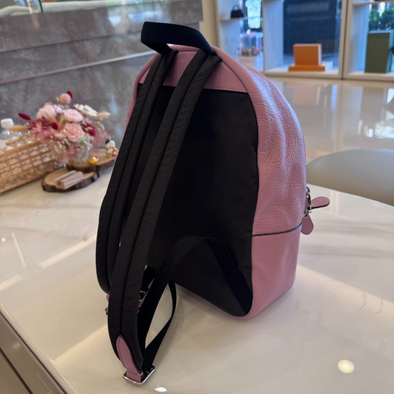 *SHIHNA名牌精品* Coach Charlie 粉色荔枝紋皮後背包-3