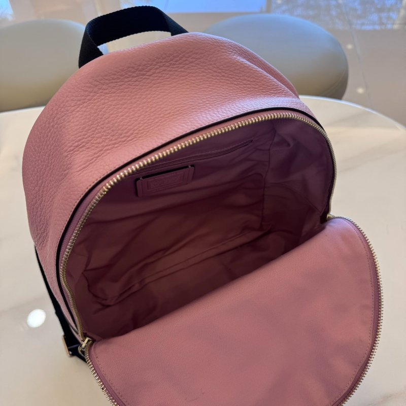 *SHIHNA名牌精品* Coach Charlie 粉色荔枝紋皮後背包-4