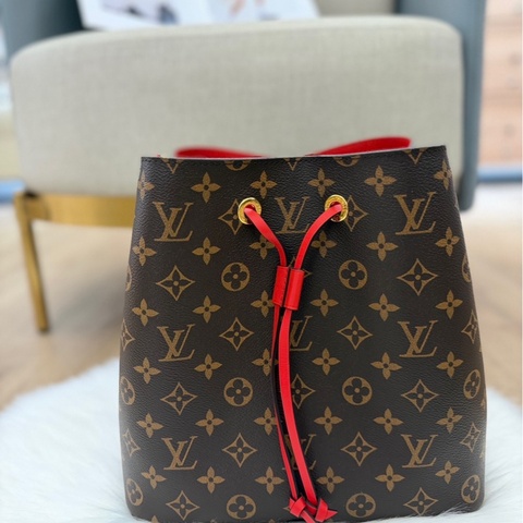 LV NeoNoe MM 老花紅水桶包