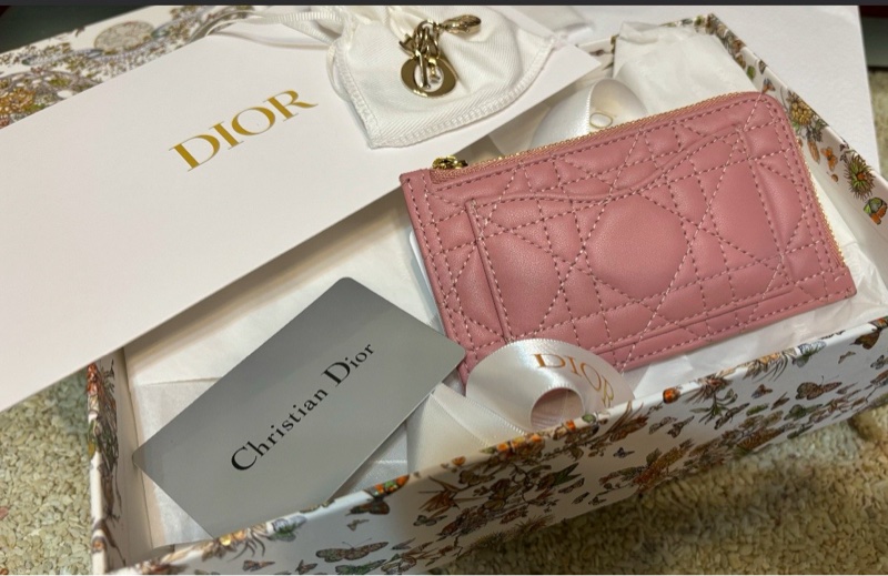 Lady Dior拉鍊卡夾 錢包-3