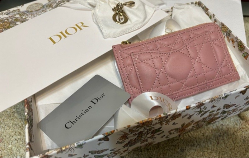 Lady Dior拉鍊卡夾 錢包-6