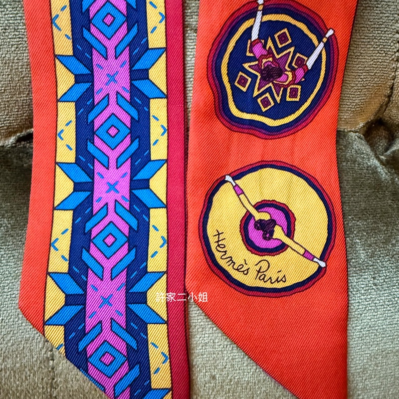 Hermes 二手閒置 Belles du Mexique Twilly 墨西哥舞者-2