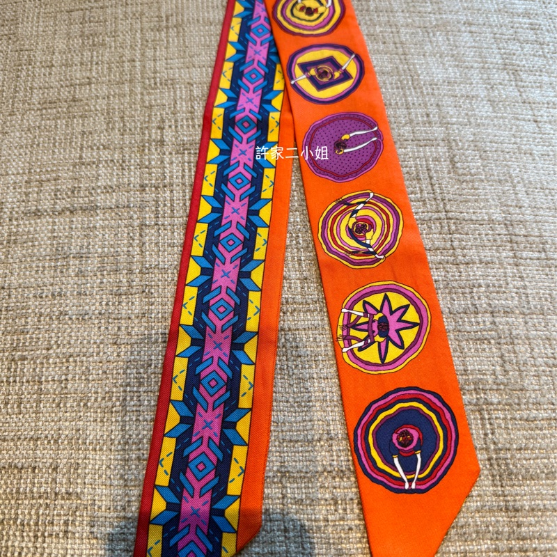 Hermes 二手閒置 Belles du Mexique Twilly 墨西哥舞者-8