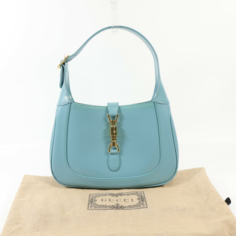 GUCCI 牛皮皮革Jackie 1961金扣肩背袋-8