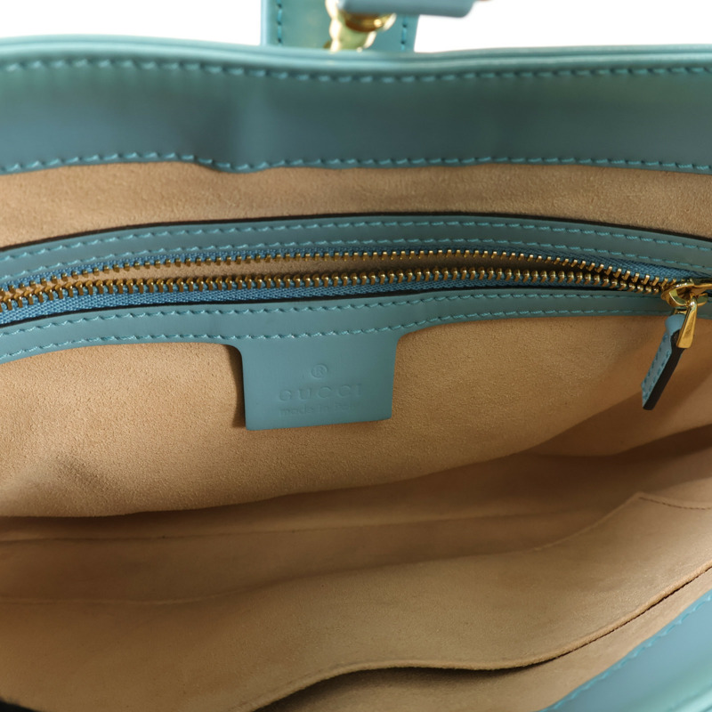 GUCCI 牛皮皮革Jackie 1961金扣肩背袋-9