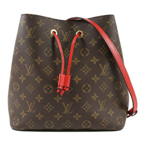 LOUIS VUITTON Monogram Neo Noe Bucket Bag金扣肩背袋Coquelicot