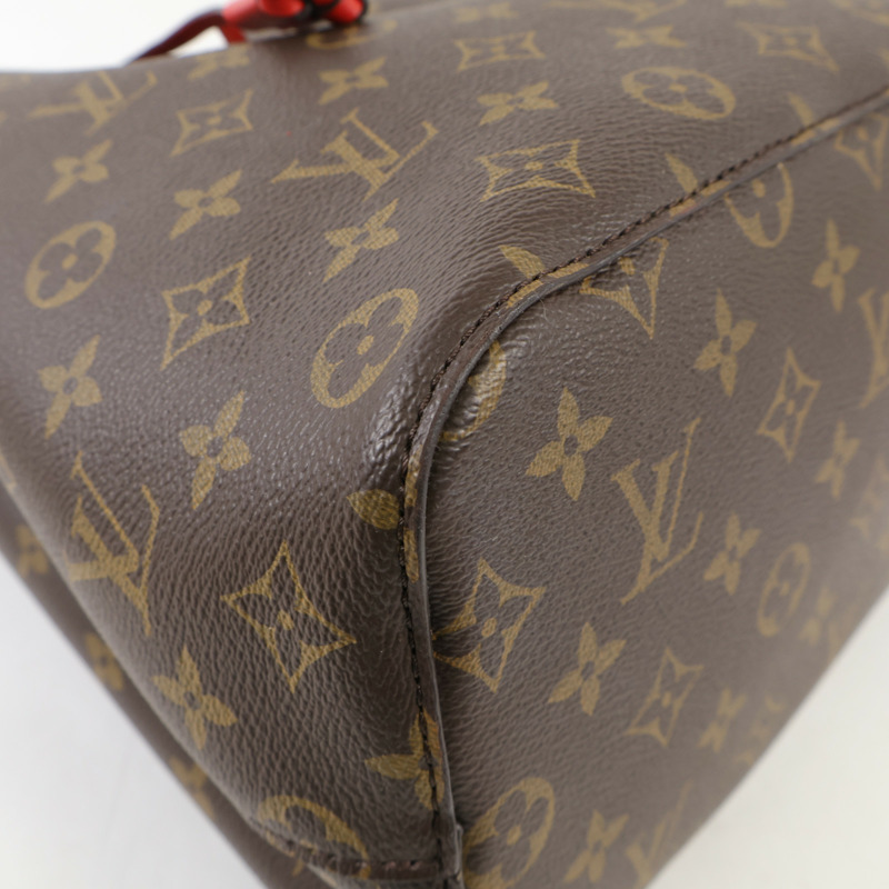LOUIS VUITTON Monogram Neo Noe Bucket Bag金扣肩背袋Coquelicot-4