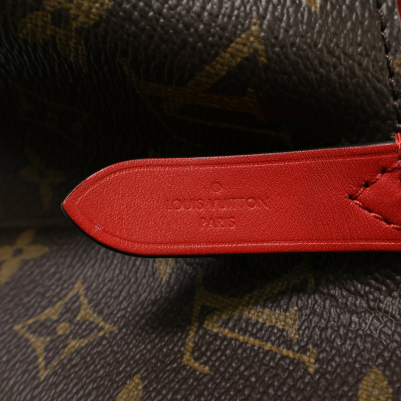 LOUIS VUITTON Monogram Neo Noe Bucket Bag金扣肩背袋Coquelicot-11