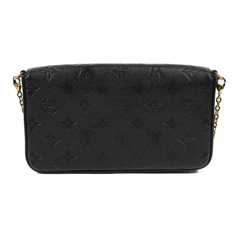 LOUIS VUITTON Monogram Empreinte Felicie Pochette 金扣鏈帶肩背袋-1