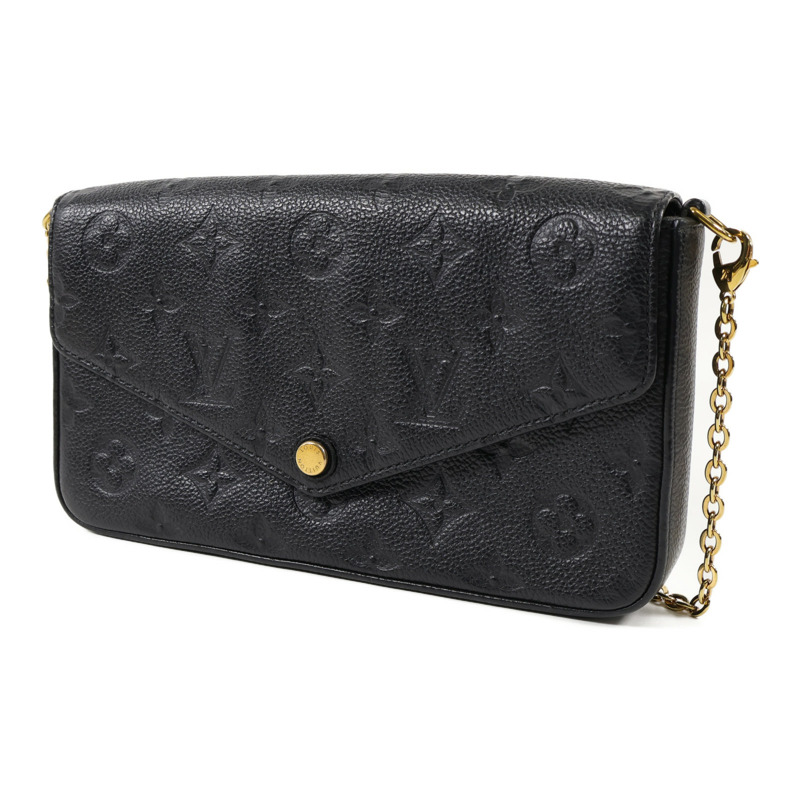 LOUIS VUITTON Monogram Empreinte Felicie Pochette 金扣鏈帶肩背袋-2