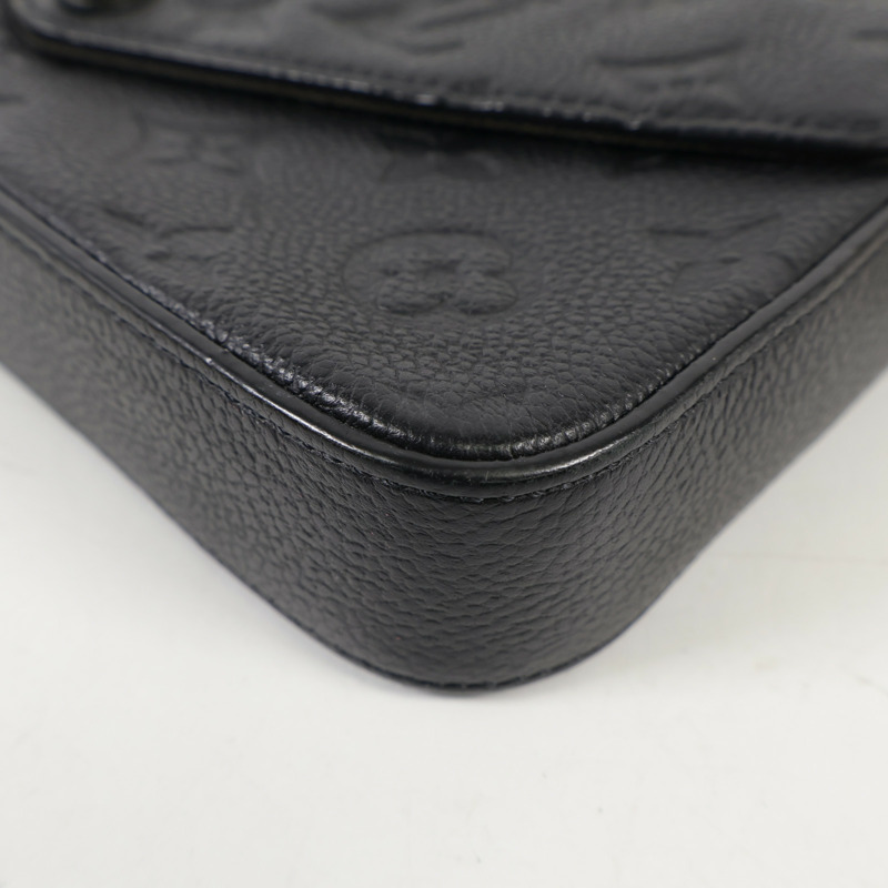 LOUIS VUITTON Monogram Empreinte Felicie Pochette 金扣鏈帶肩背袋-6
