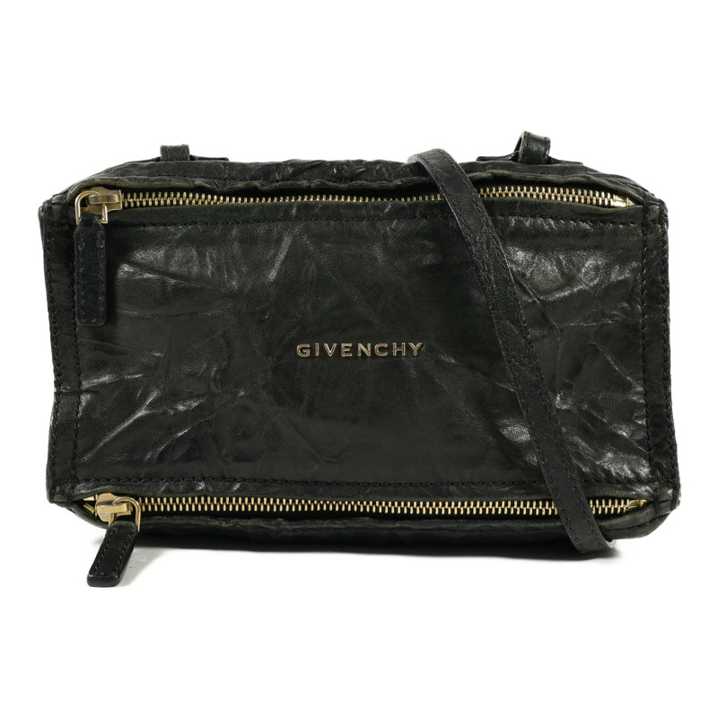 GIVENCHY 牛皮皮革Pandora Small金扣肩背袋-0