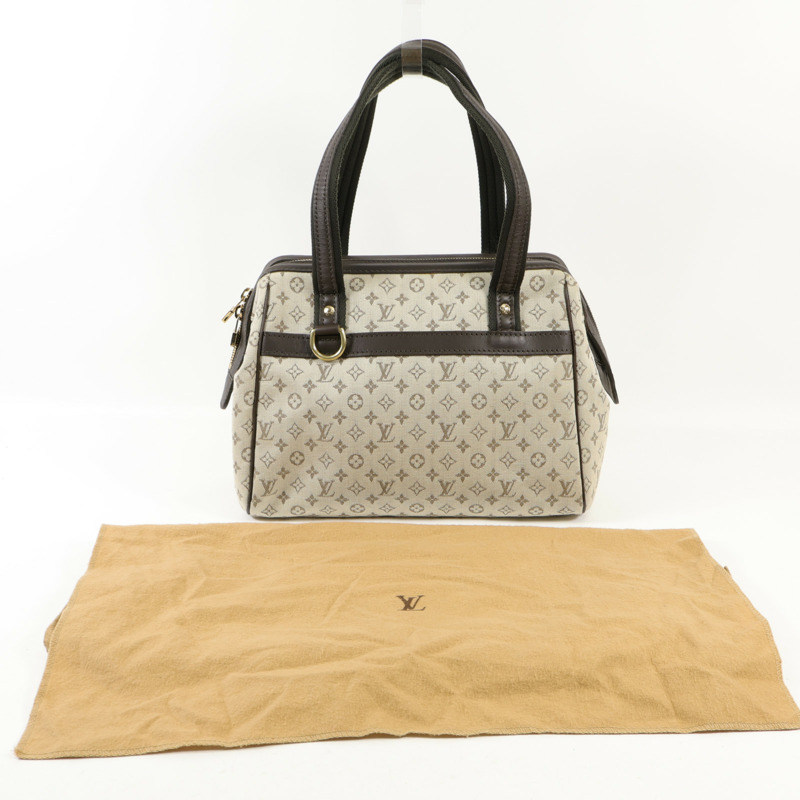 LOUIS VUITTON Monogram Mini Josephine PM金扣手挽袋-14