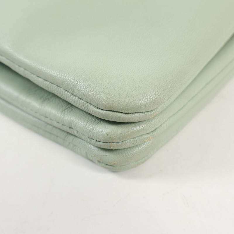 CELINE 羊皮皮革Trio Small金扣肩背袋-5