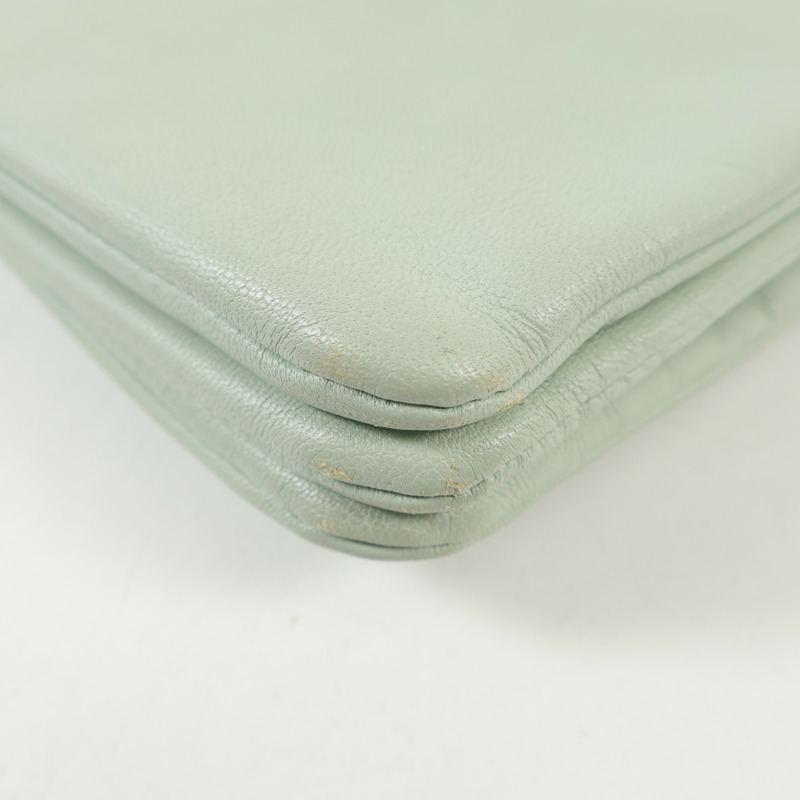 CELINE 羊皮皮革Trio Small金扣肩背袋-8