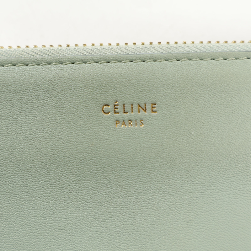 CELINE 羊皮皮革Trio Small金扣肩背袋-15