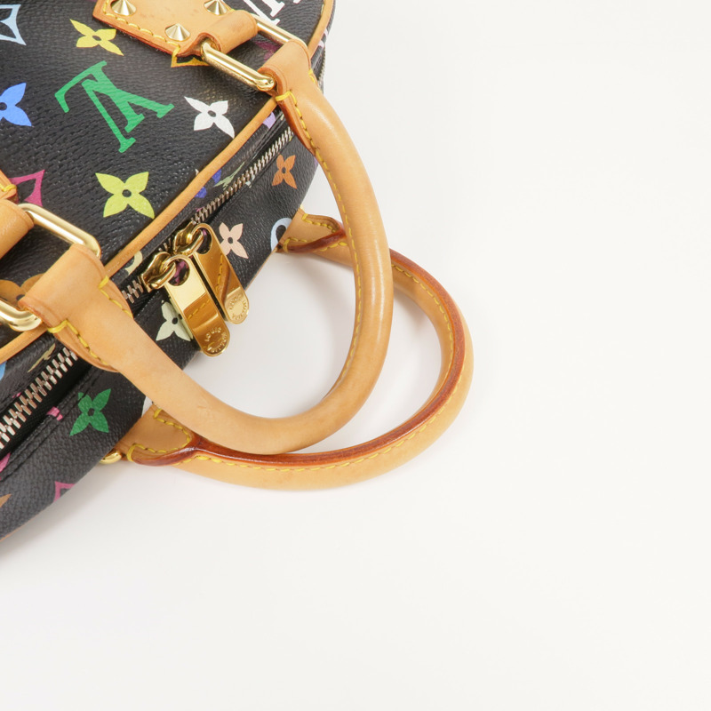 LOUIS VUITTON Monogram Multicolore Trouville Handbag金扣手挽袋/波士頓包-4