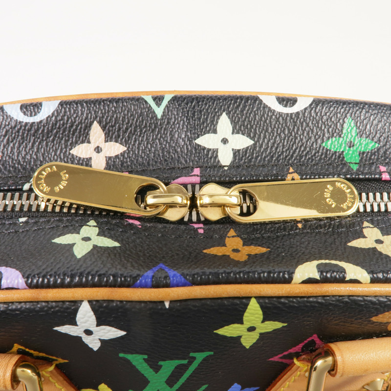 LOUIS VUITTON Monogram Multicolore Trouville Handbag金扣手挽袋/波士頓包-5