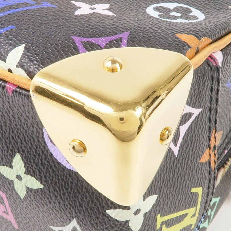 LOUIS VUITTON Monogram Multicolore Trouville Handbag金扣手挽袋/波士頓包-12
