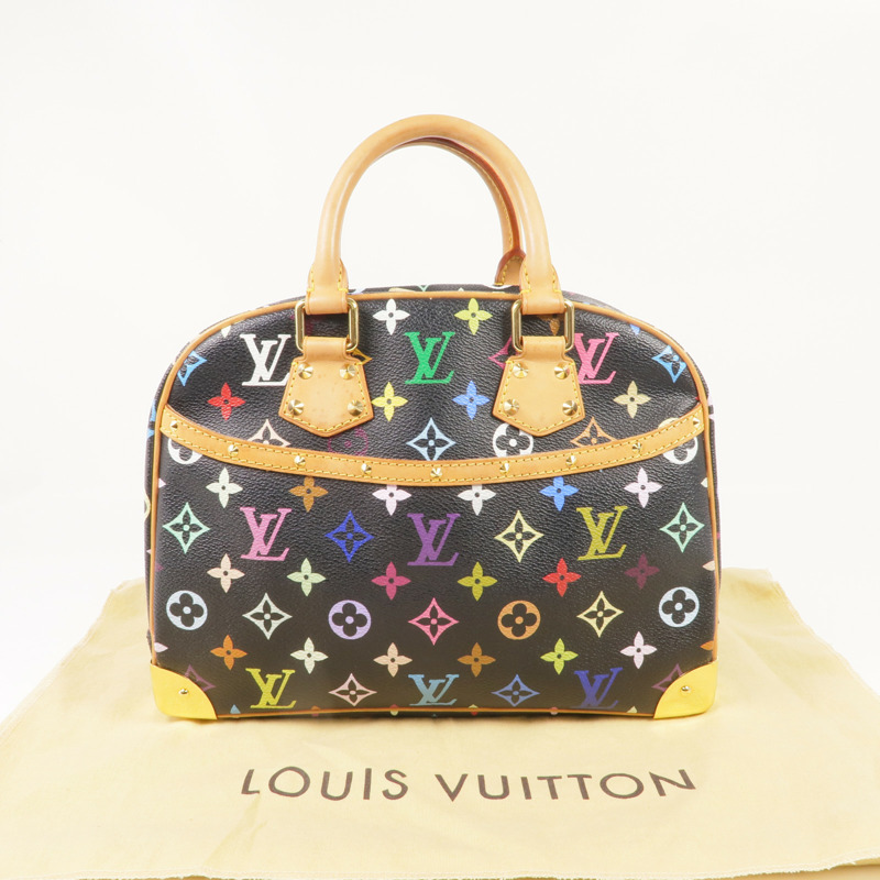 LOUIS VUITTON Monogram Multicolore Trouville Handbag金扣手挽袋/波士頓包-16