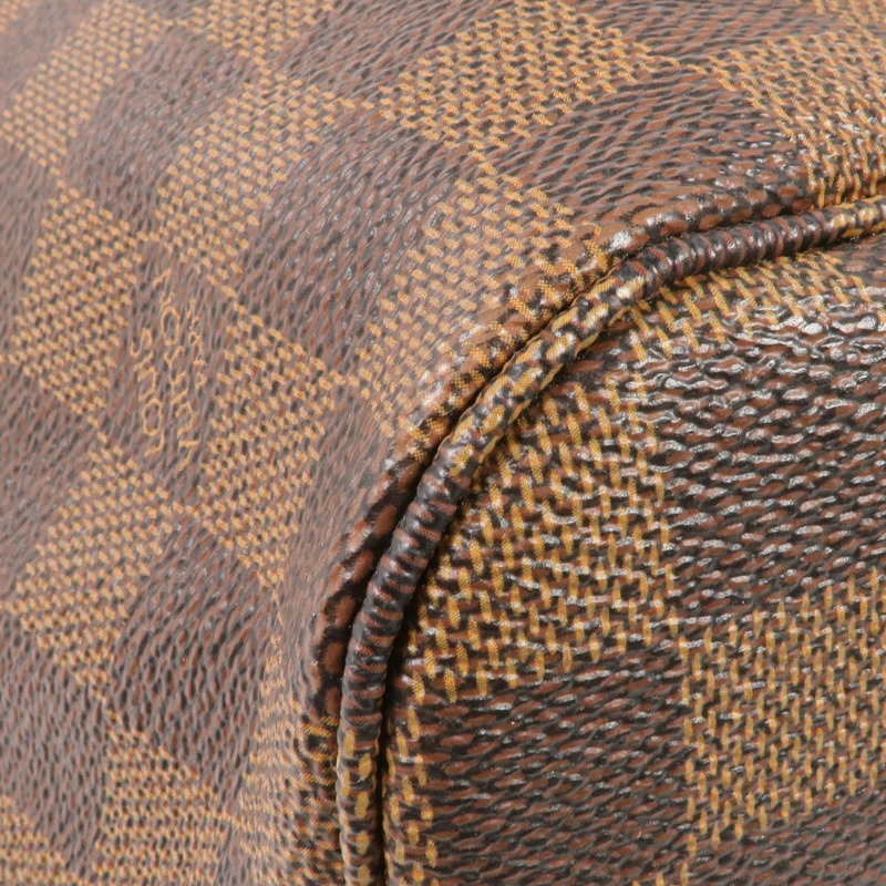 LOUIS VUITTON Damier Neverfull MM金扣肩背袋/手挽袋-8