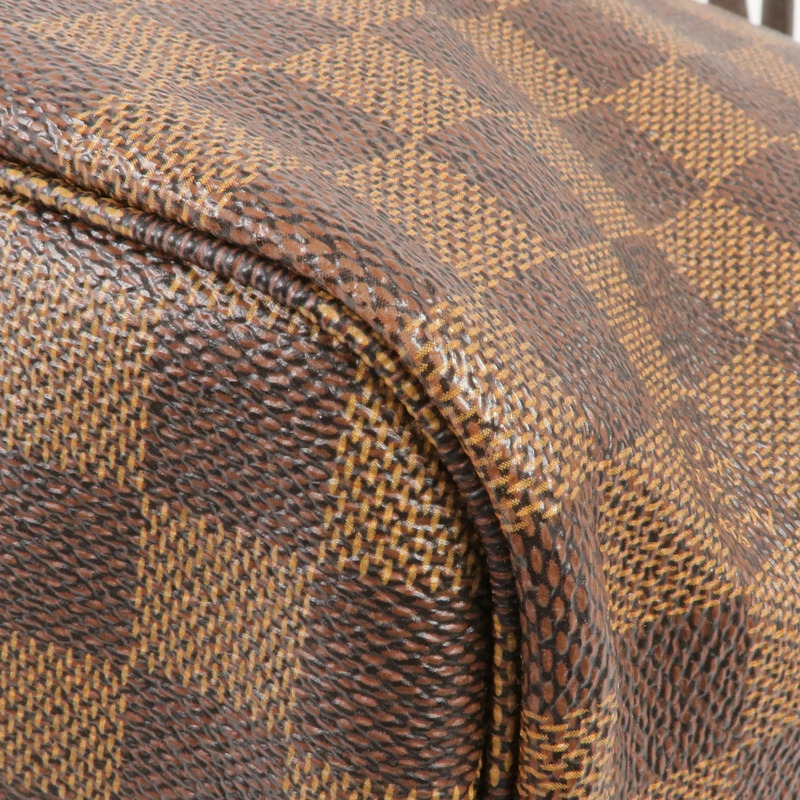 LOUIS VUITTON Damier Neverfull MM金扣肩背袋/手挽袋-9