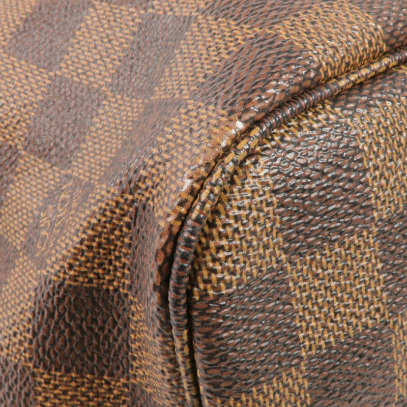 LOUIS VUITTON Damier Neverfull MM金扣肩背袋/手挽袋-10