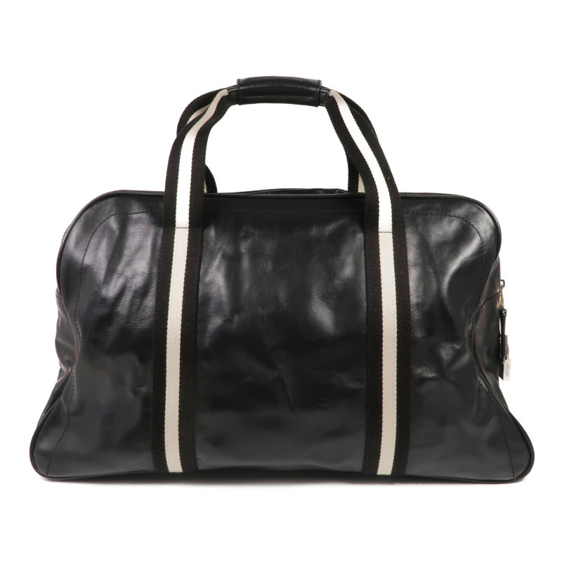 BALLY 皮革2 Way Boston Bag銀扣手挽肩背兩用袋-1