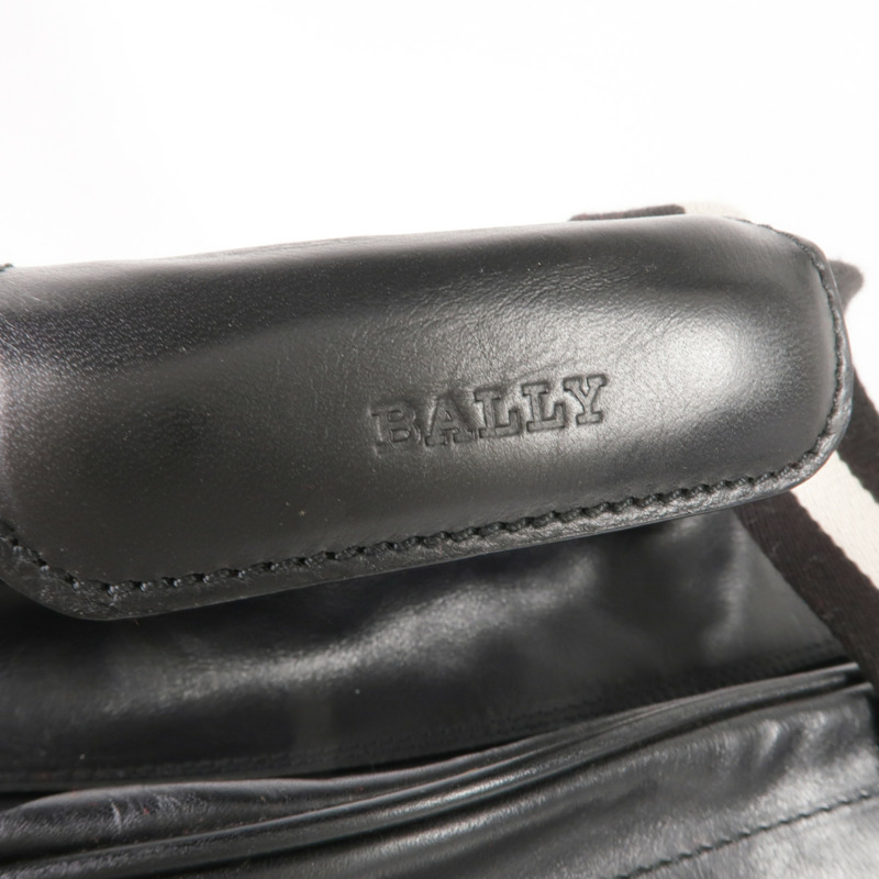 BALLY 皮革2 Way Boston Bag銀扣手挽肩背兩用袋-7