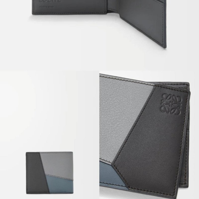 💎Han's house精品服飾💎 LOEWE 拼接 短夾-2