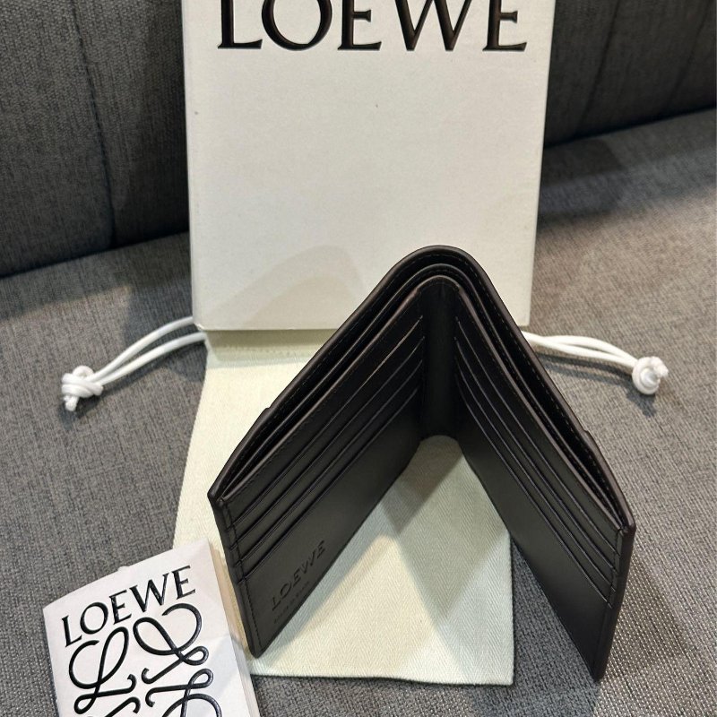 💎Han's house精品服飾💎 LOEWE 拼接 短夾-3