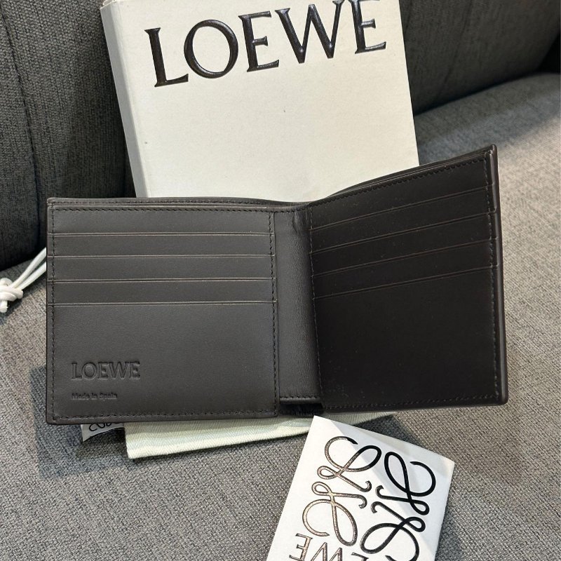 💎Han's house精品服飾💎 LOEWE 拼接 短夾-5