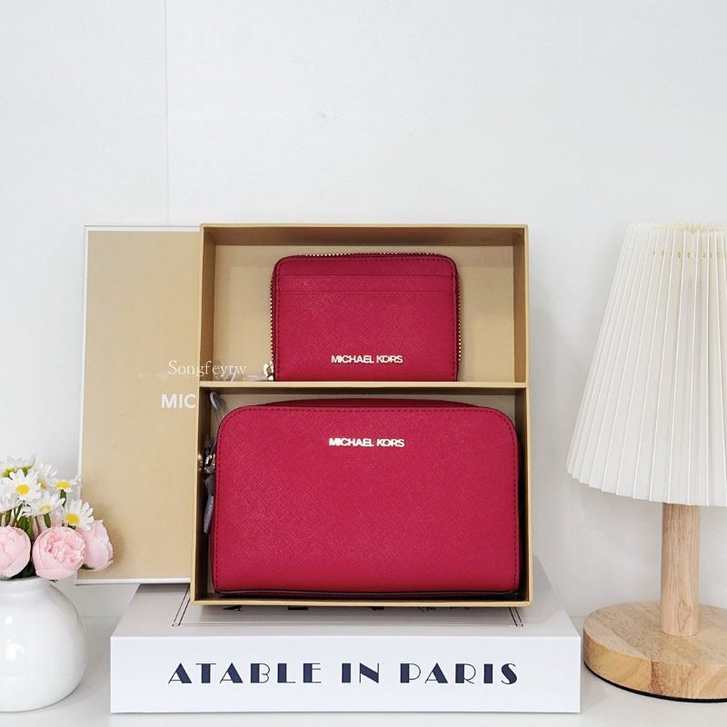 Michael Kors｜MK 化妝包+零錢包 禮盒組-0