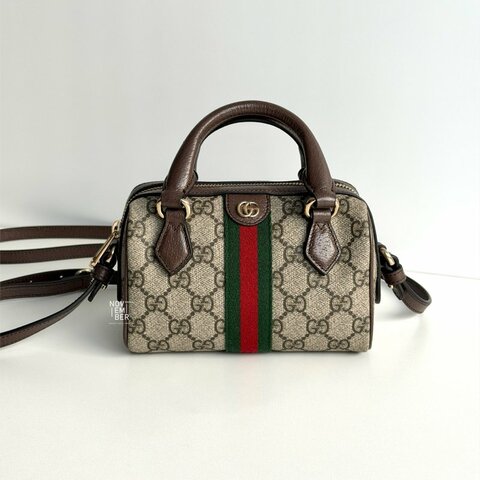 全配有購證🙌🏻 GUCCI 古馳 Ophidia 老花波士頓包 mini