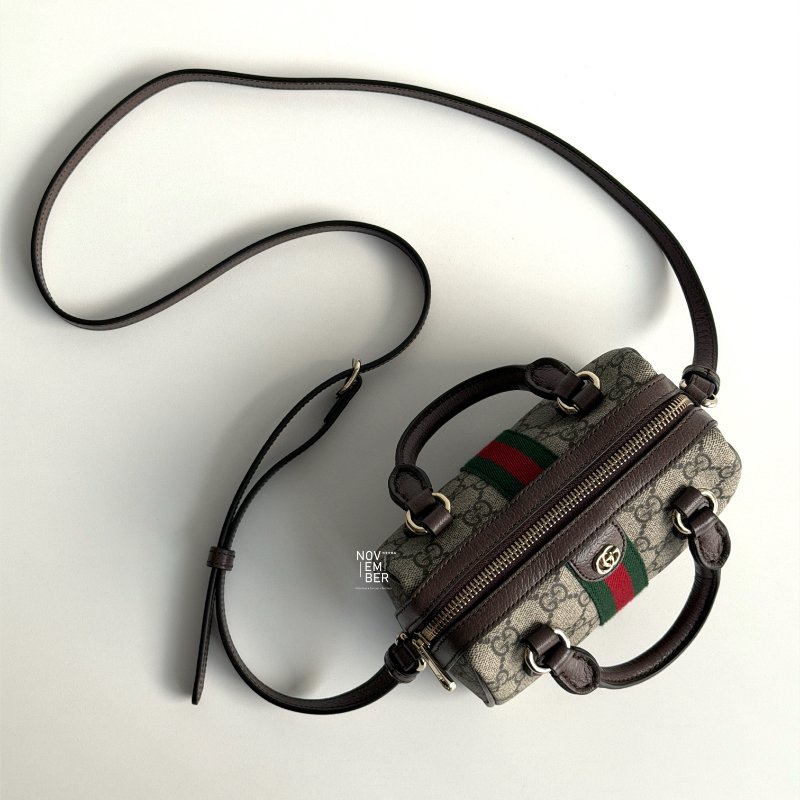 全配有購證🙌🏻 GUCCI 古馳 Ophidia 老花波士頓包 mini-2