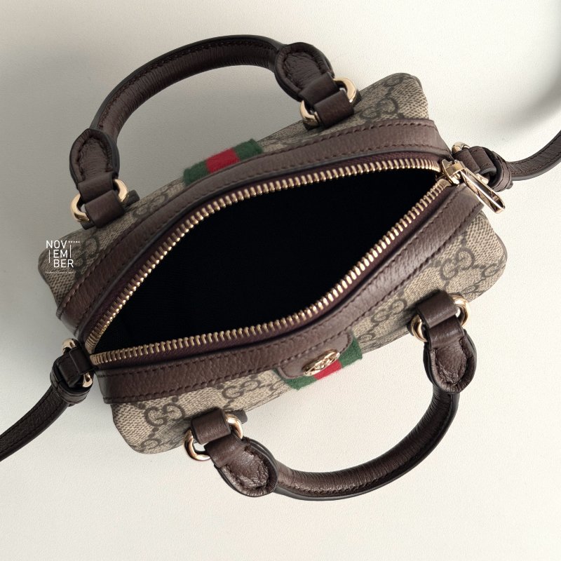 全配有購證🙌🏻 GUCCI 古馳 Ophidia 老花波士頓包 mini-3