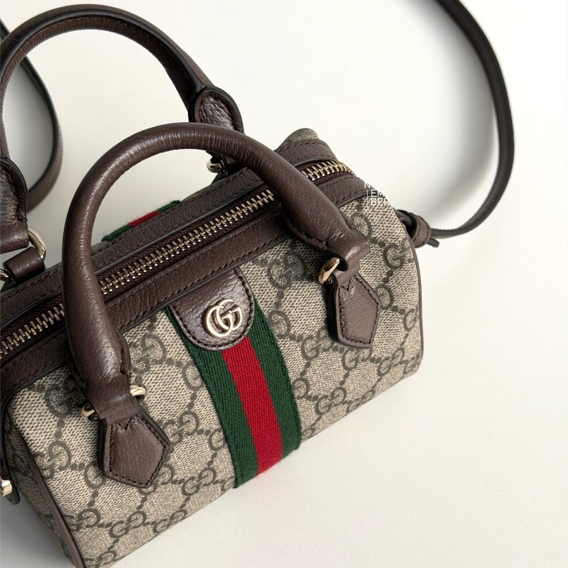 全配有購證🙌🏻 GUCCI 古馳 Ophidia 老花波士頓包 mini-4