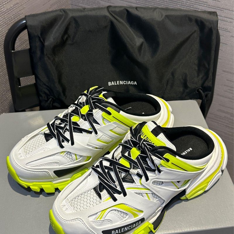 💎Han's house精品服飾💎Balenciaga Track Mule 巴黎世家 半拖 懶人 鞋 現貨 UK 7 ～ 9 原價29200-0