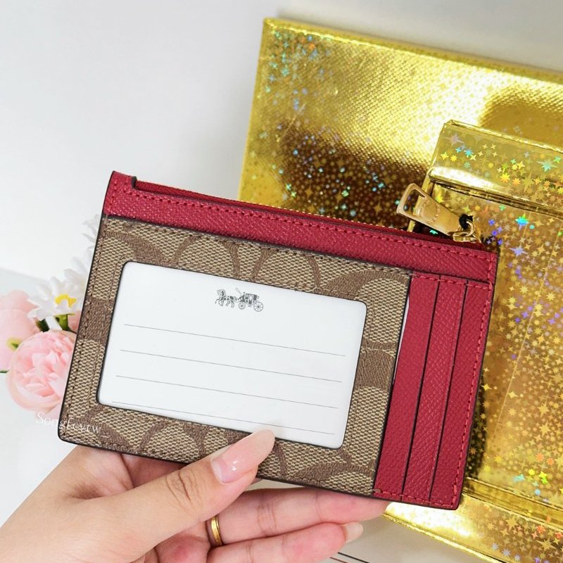 Coach 零錢包+吊飾 限定款禮盒組-2