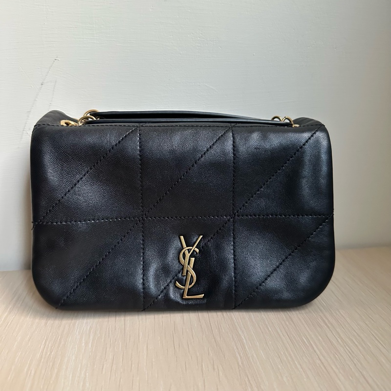 YSL SAINT LAURENT 4.3 Jamie Mini 迷你 羊皮 肩背包 斜背包 黑色 766754-5