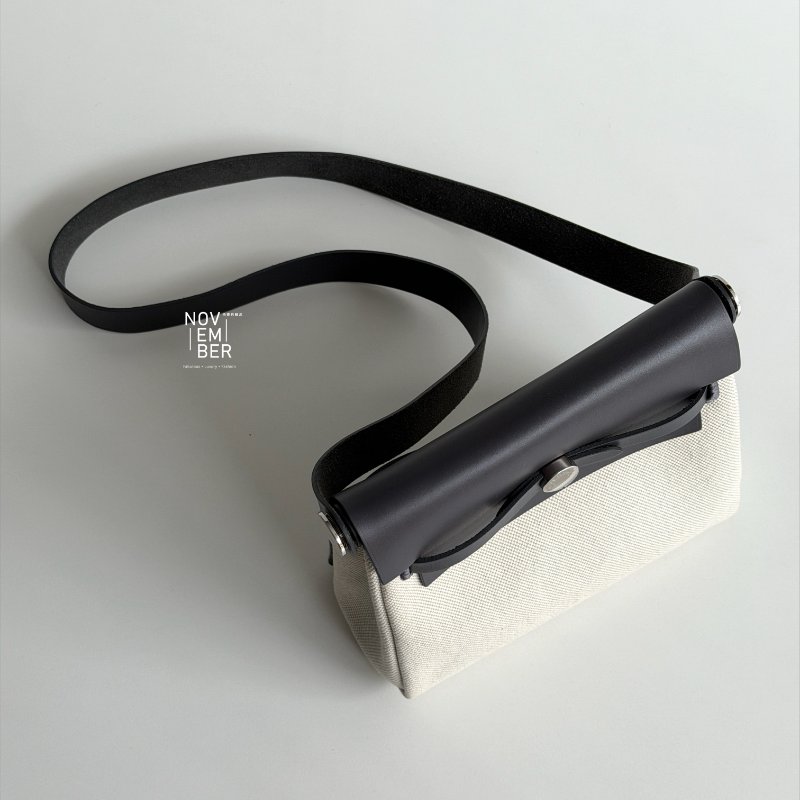 閒置新✨ 全配有購證🙌🏻 Hermès 愛馬仕 Mini Herbag 石板灰銀釦-2