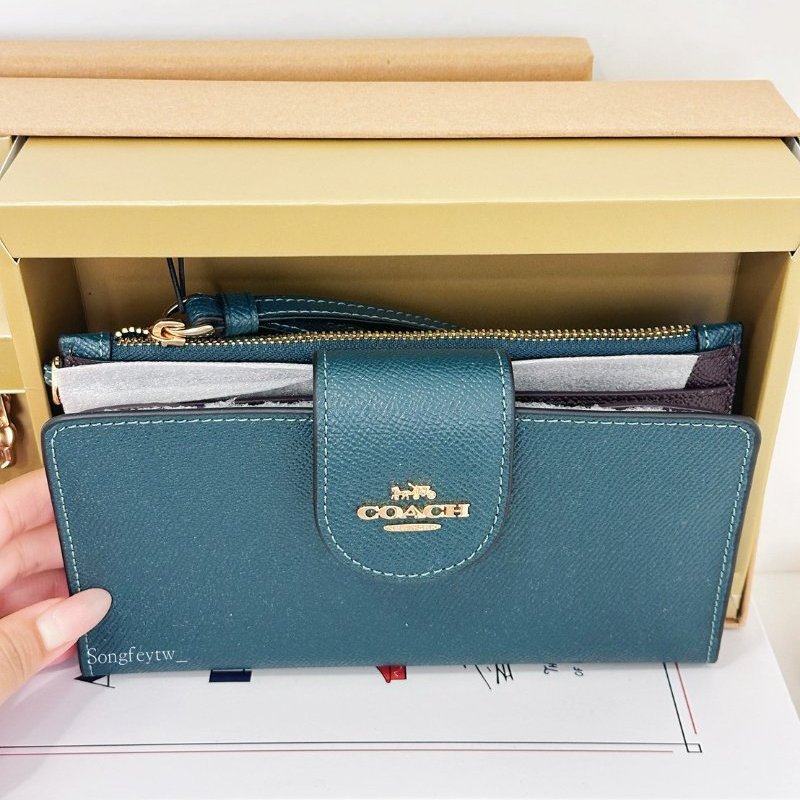 Coach 手掛 多功能長夾 禮盒組-3