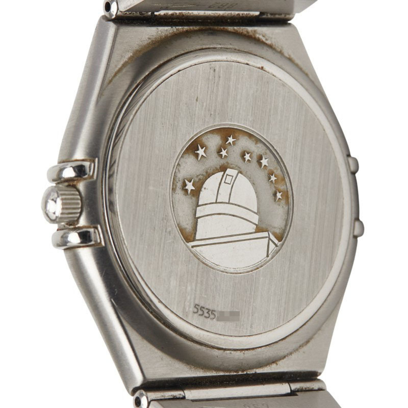 歐米茄星座系列石英腕錶,銀色錶盤,不鏽鋼錶殼,女款-3