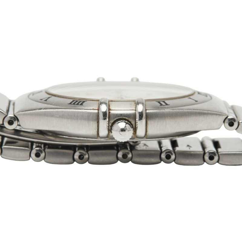 歐米茄星座系列石英腕錶,銀色錶盤,不鏽鋼錶殼,女款-4