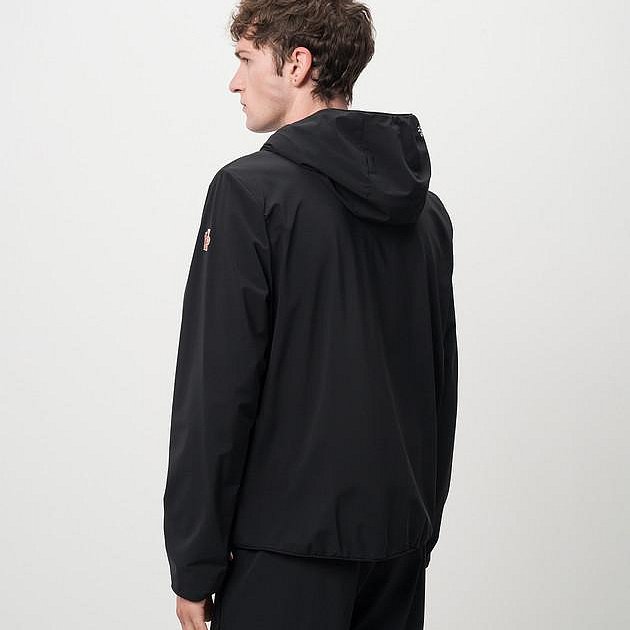 💎Han's house精品服飾💎moncler 羽絨 拼接 彈性 風衣 連帽 外套 滑雪系列 原價35000-1