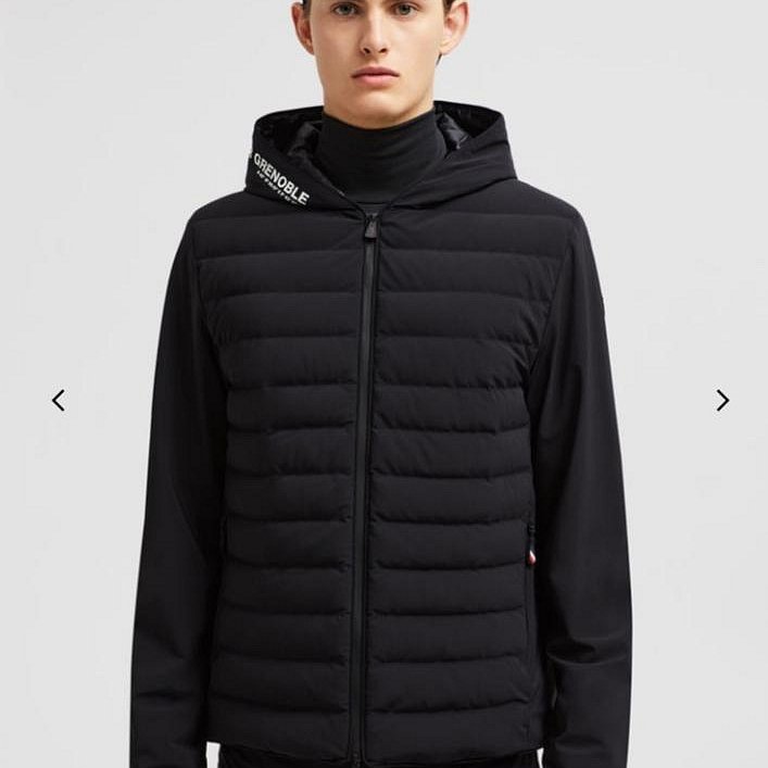 💎Han's house精品服飾💎moncler 羽絨 拼接 彈性 風衣 連帽 外套 滑雪系列 原價35000-8