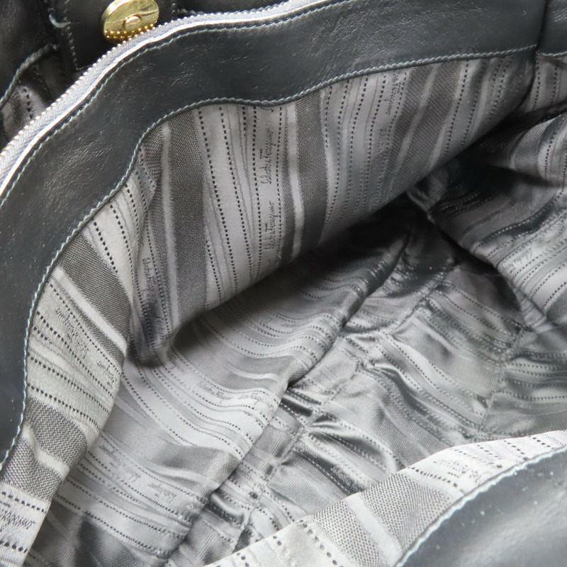 黑色 牛皮 肩背包【Salvatore Ferragamo 費拉格慕】-4