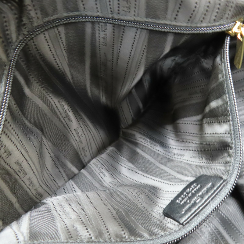 黑色 牛皮 肩背包【Salvatore Ferragamo 費拉格慕】-8