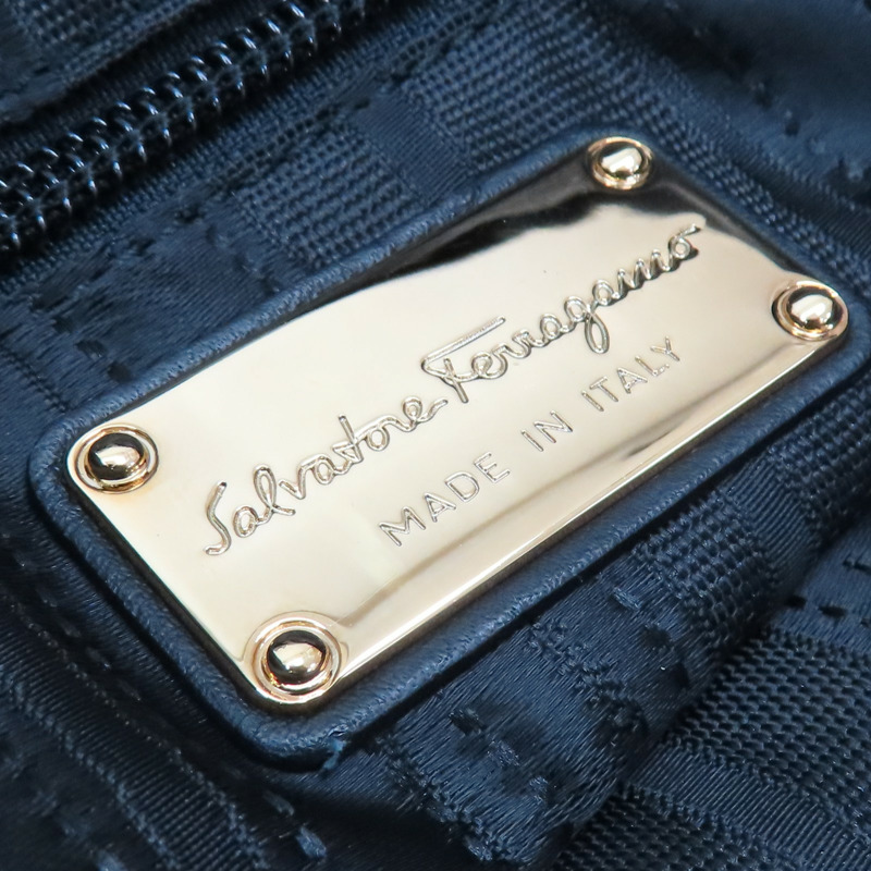 黑色 牛皮 肩背包【Salvatore Ferragamo 費拉格慕】-10