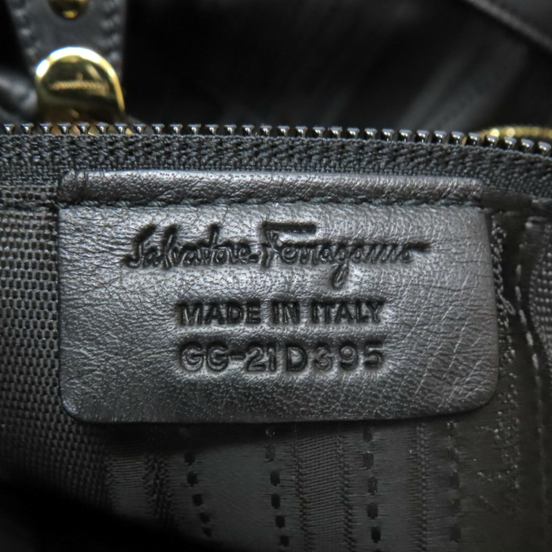 黑色 牛皮 肩背包【Salvatore Ferragamo 費拉格慕】-11